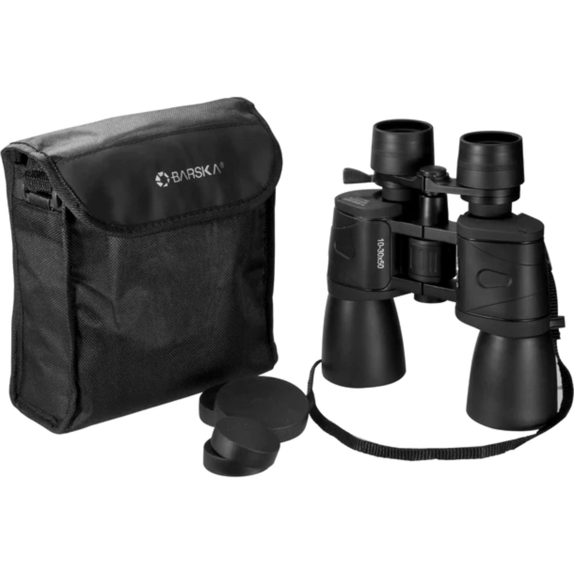 BARSKA 10-30x 50mm Gladiator Zoom Binoculars - Silverlight Optics