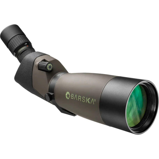 BARSKA 20-60x80mm WP Blackhawk Spotting Scope Angled - Silverlight Optics