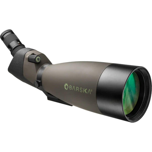 BARSKA 25-75x100mm WP Blackhawk Spotting Scope Angled - Silverlight Optics