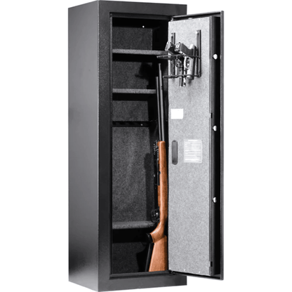 BARSKA HQ1000 Biometric Keypad Rifle Safe - Silverlight Optics