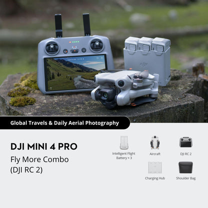 DJI Mini 4 Pro Fly More Combo (DJI RC 2) - Silverlight Optics