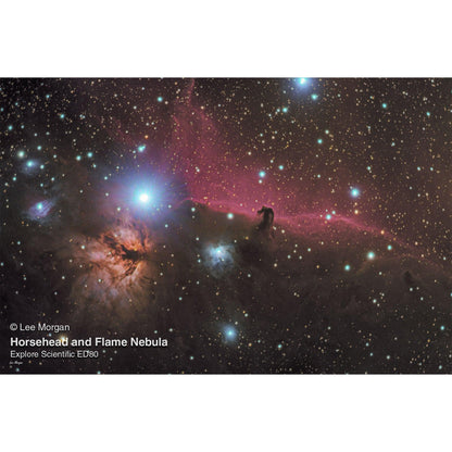 Explore Scientific ED80-FCD100 Series Air-Spaced Triplet Refractor Telescope and Field Flattener f/5 to f/7 - Silverlight Optics