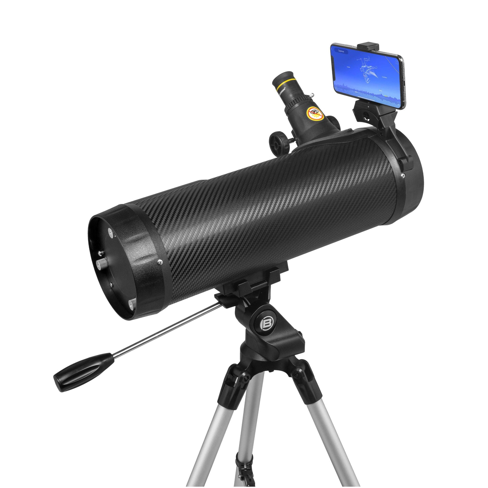 National Geographic StarApp114 - 114mm Reflector Telescope w/ Astronomy APP - Silverlight Optics